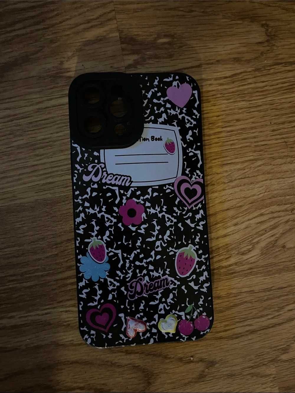 Black & Pink Dream Pattern Phone Case - Unknown Brand
